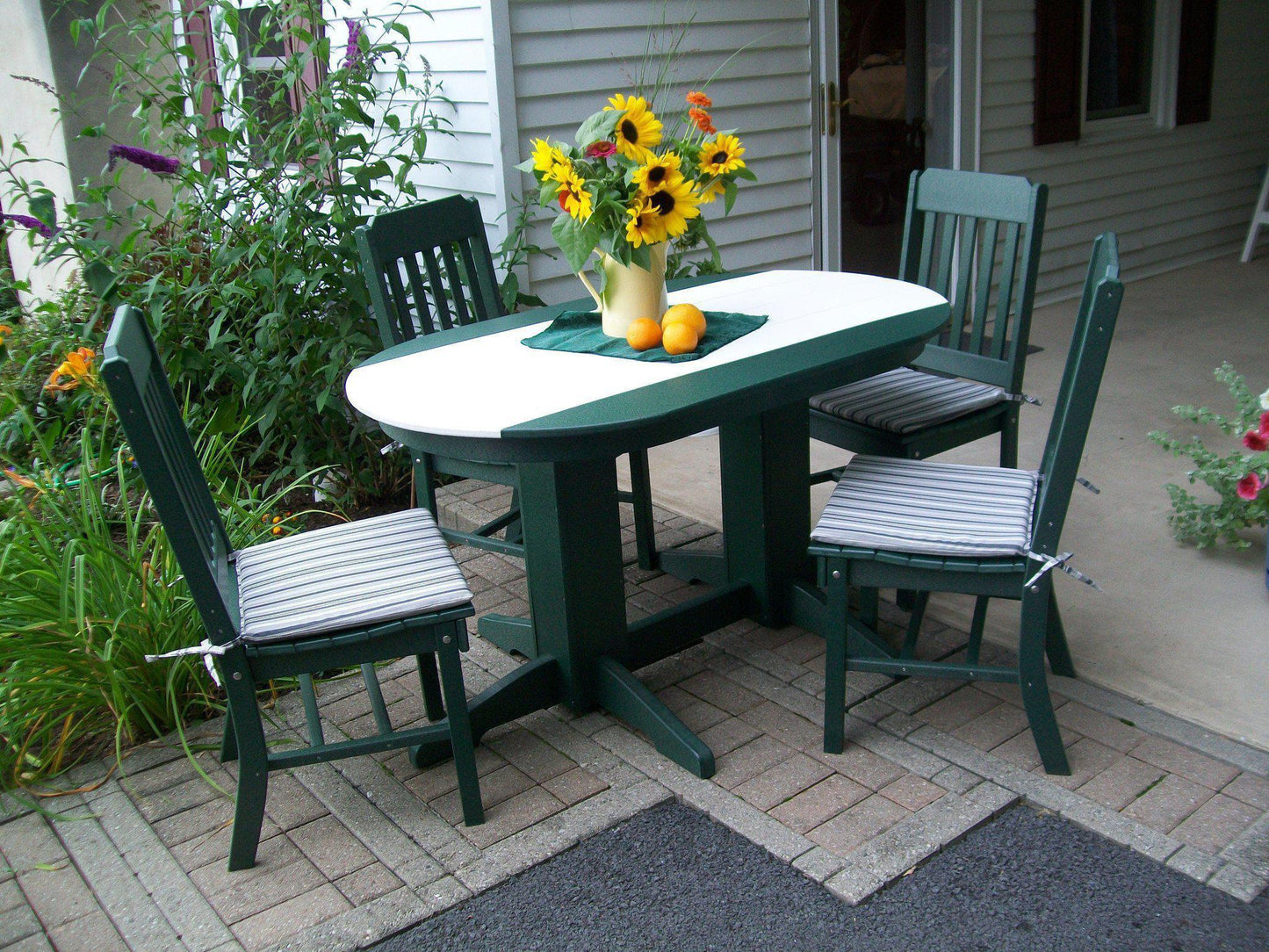 A&L Furniture Company Recycled Plastic 5' Oval Dining Table - LEAD TIME TO SHIP 10 BUSINESS DAYS