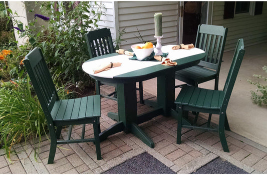 A&L Furniture Company Recycled Plastic 5' Oval Dining Table - LEAD TIME TO SHIP 10 BUSINESS DAYS