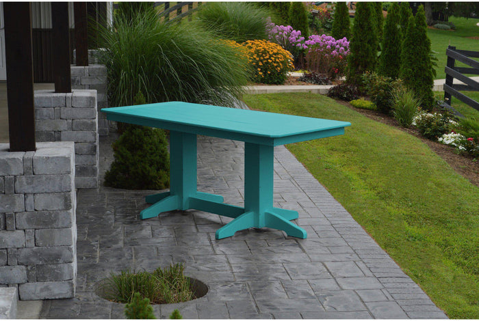 A&L Furniture Company Recycled Plastic 6'Dining Table - Aruba Blue