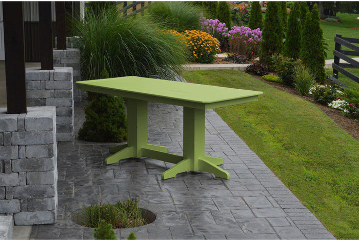 A&L Furniture Company Recycled Plastic 6'Dining Table - Tropical Lime