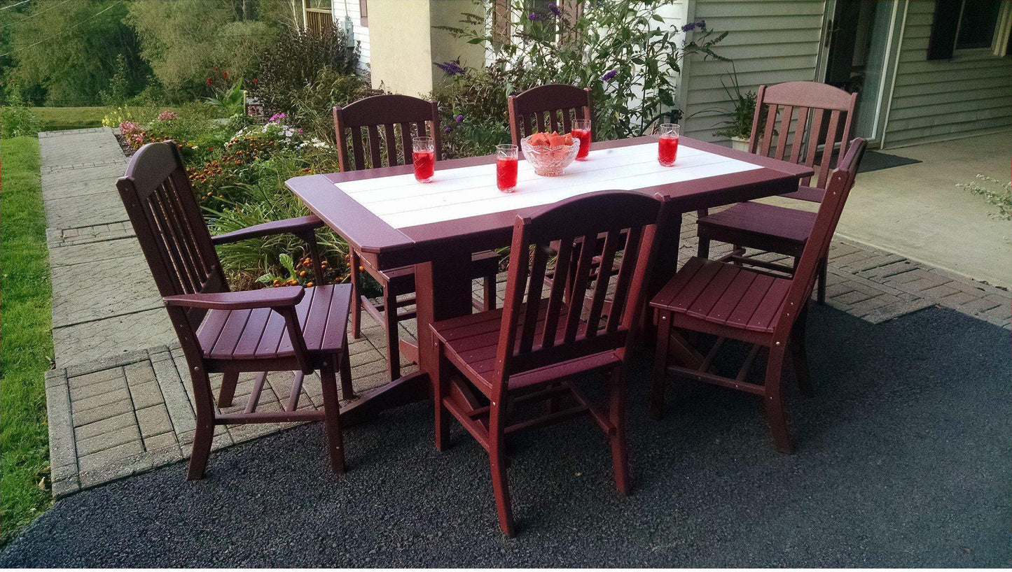 Bryton Park Poly Furniture Recycled Plastic 6'Dining Table - LEAD TIME TO SHIP 10 BUSINESS DAYS