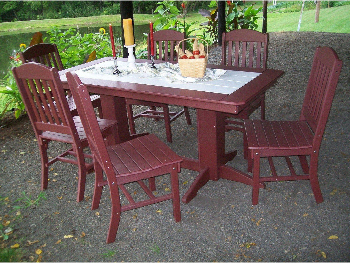 Bryton Park Poly Furniture Recycled Plastic 6'Dining Table - LEAD TIME TO SHIP 10 BUSINESS DAYS