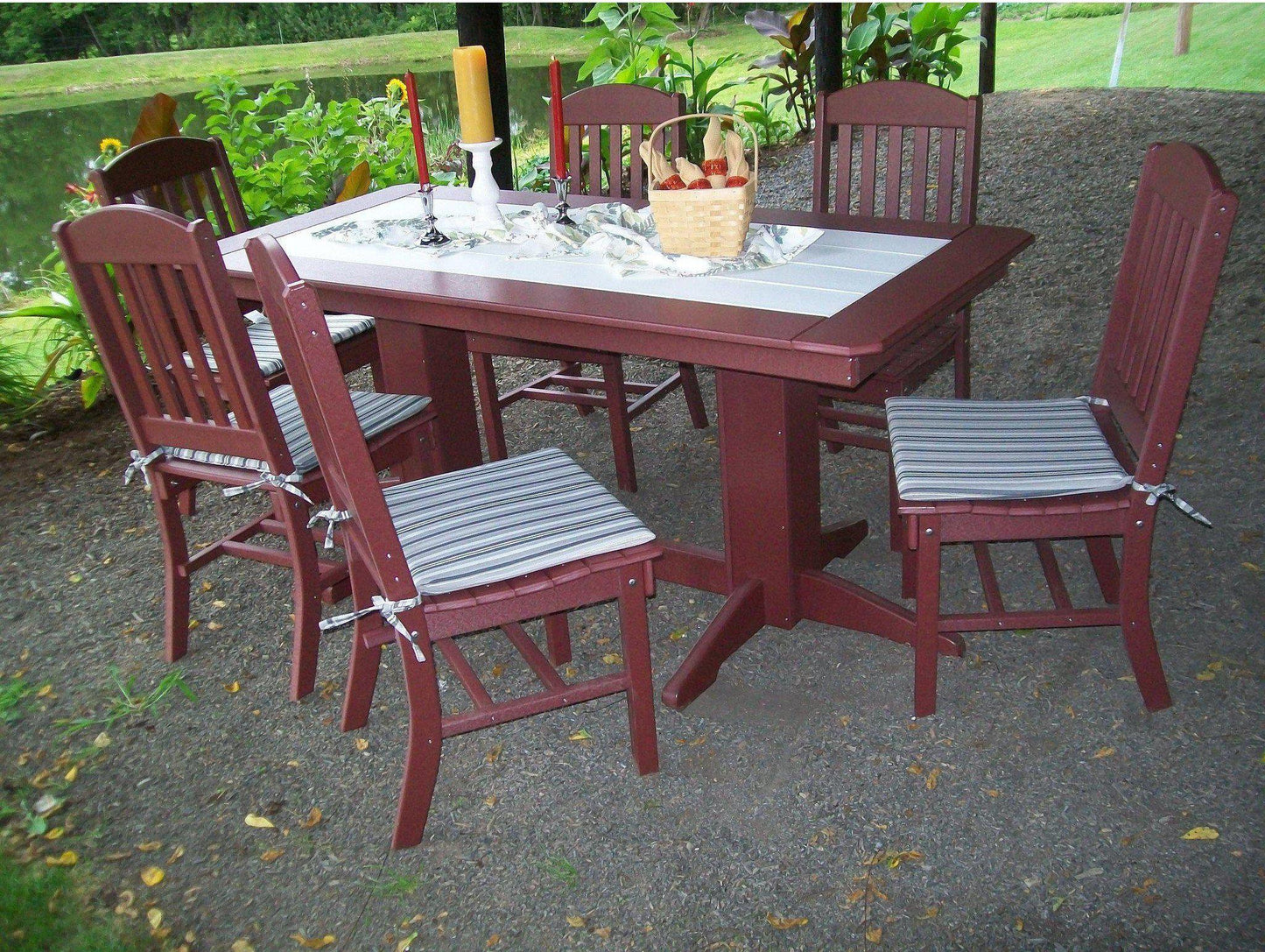 Bryton Park Poly Furniture Recycled Plastic 6'Dining Table - LEAD TIME TO SHIP 10 BUSINESS DAYS