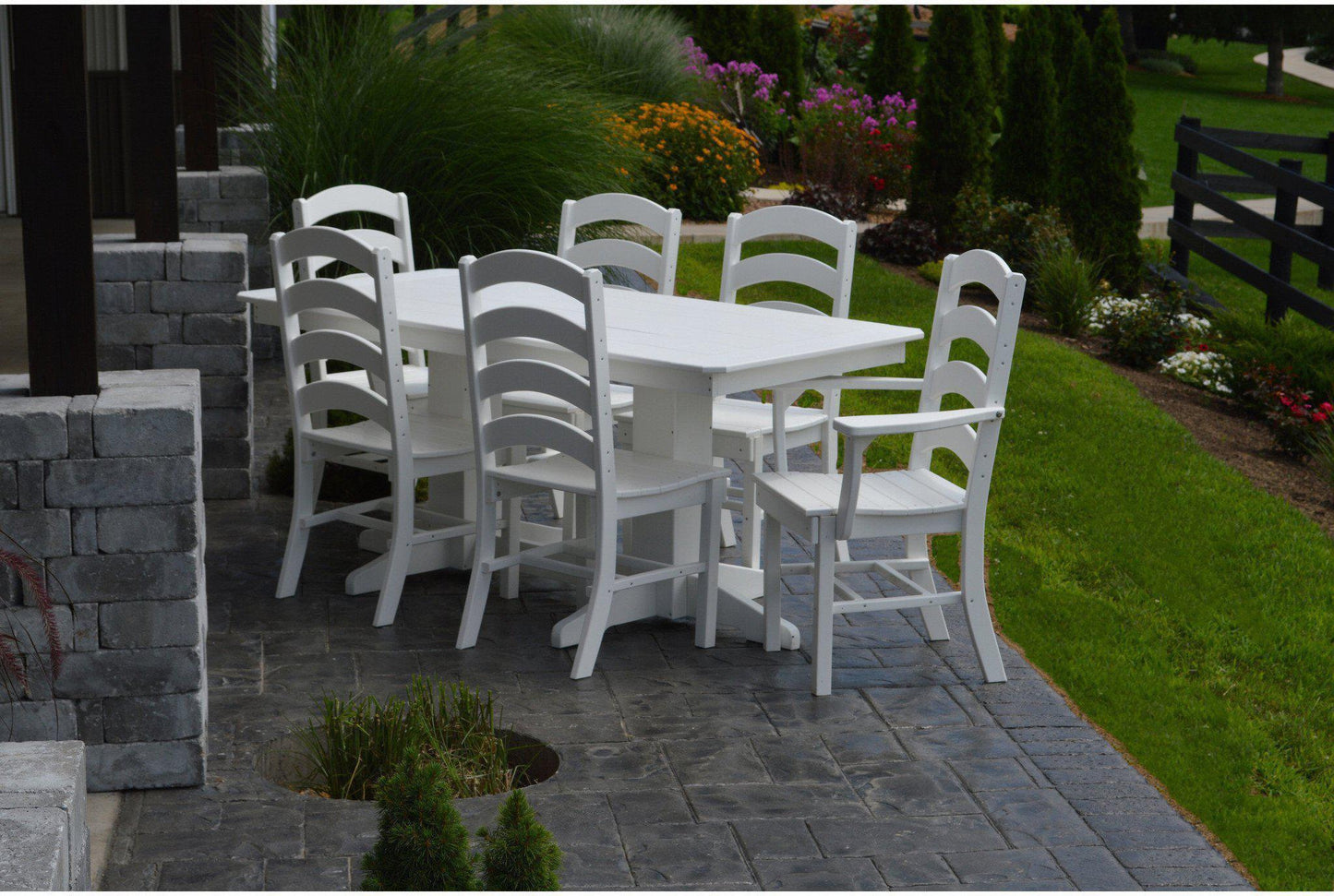Bryton Park Poly Furniture Recycled Plastic 6'Dining Table - LEAD TIME TO SHIP 10 BUSINESS DAYS
