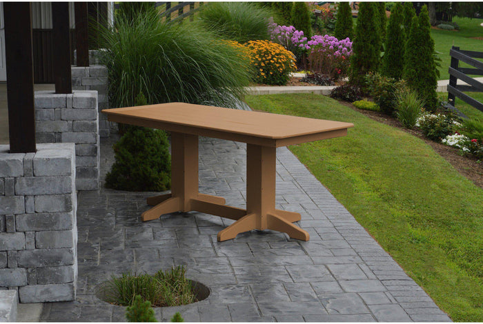 A&L Furniture Company Recycled Plastic 6'Dining Table - Cedar