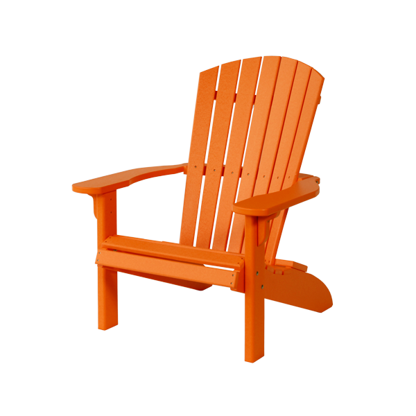 Leisure Lawns Amish Made Recycled Plastic Fan-Back Adirondack Chair Model #360 - LEAD TIME TO SHIP 4 WEEKS