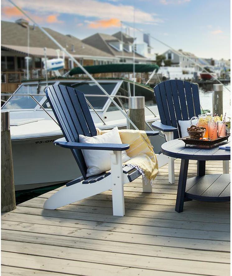 Leisure Lawns Amish Made Recycled Plastic Fan-Back Adirondack Chair Model #360 - LEAD TIME TO SHIP 4 WEEKS