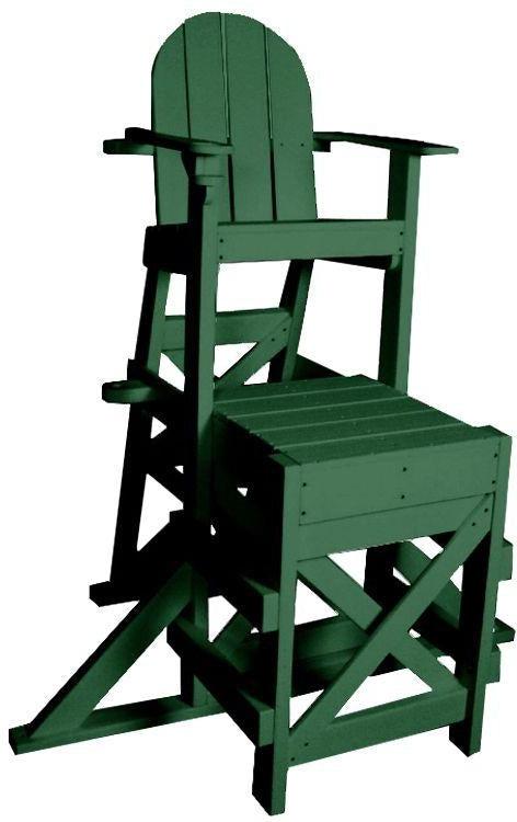Tailwind Furniture Recycled Plastic Medium Lifeguard Chair with Side Step - MLG-520 - Seat Height: 50" - LEAD TIME TO SHIP 15 TO 20 BUSINESS DAYS