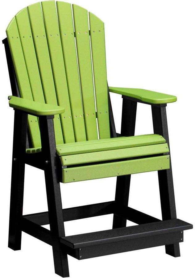 LuxCraft Recycled Plastic Adirondack Balcony Chair - Rocking Furniture