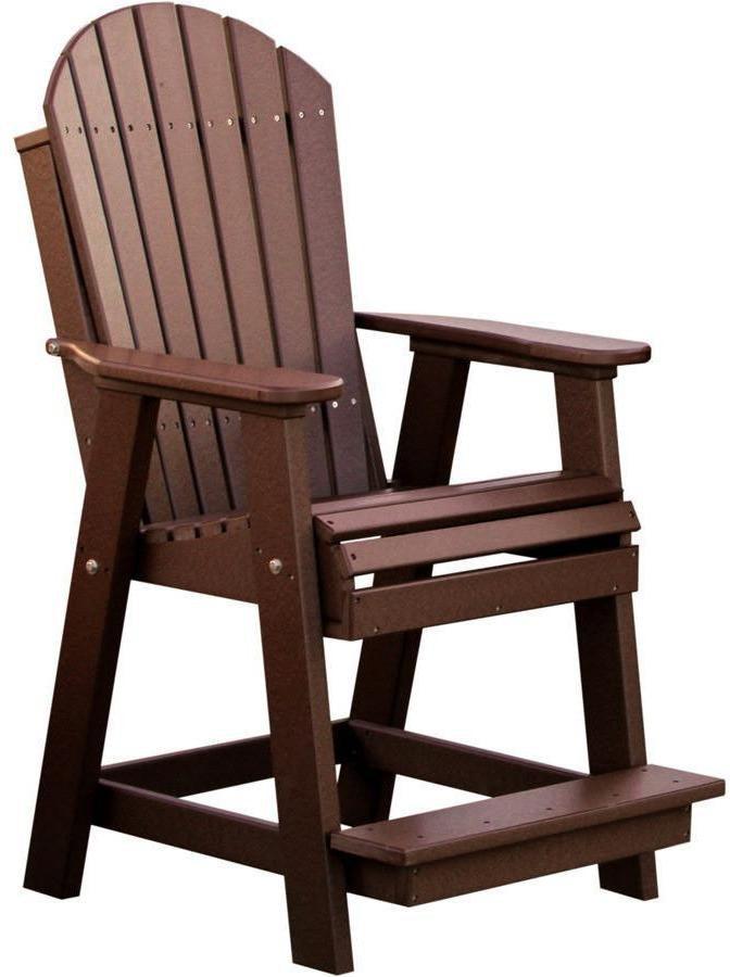 LuxCraft Recycled Plastic Adirondack Balcony Chair - Rocking Furniture