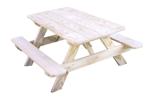 A&L Furniture Co. Pressure Treated Pine 22" Wide Kids Picnic Table - LEAD TIME TO SHIP 10 BUSINESS DAYS