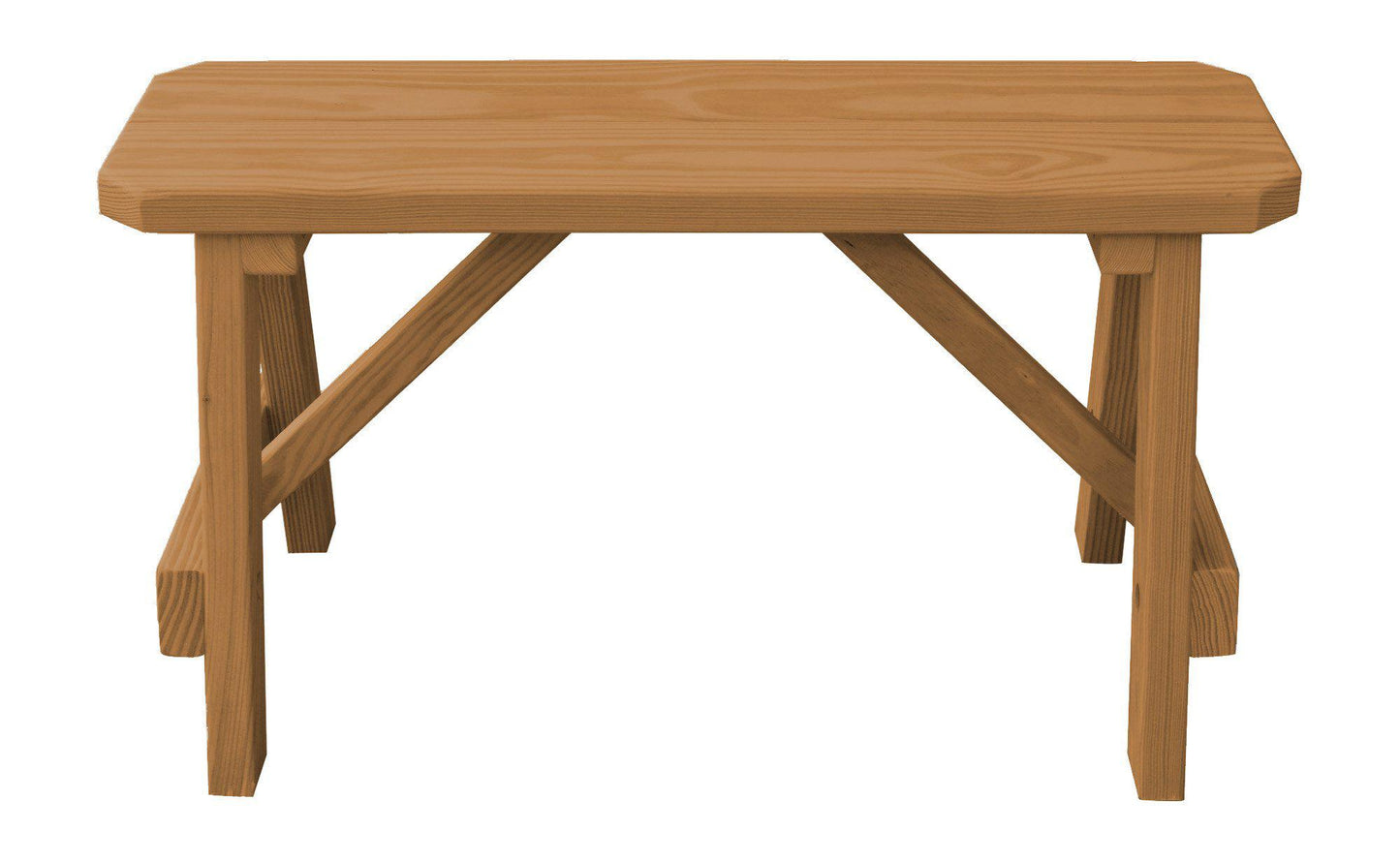 A&L Furniture Co. Yellow Pine 33" Traditional Bench Only - LEAD TIME TO SHIP 10 BUSINESS DAYS