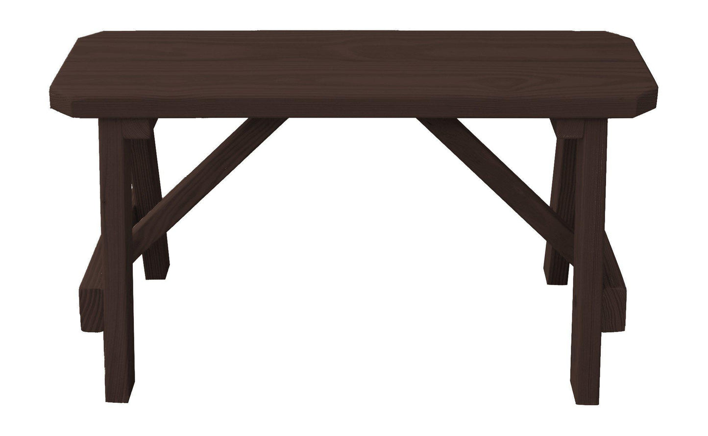 A&L Furniture Co. Yellow Pine 33" Traditional Bench Only - LEAD TIME TO SHIP 10 BUSINESS DAYS
