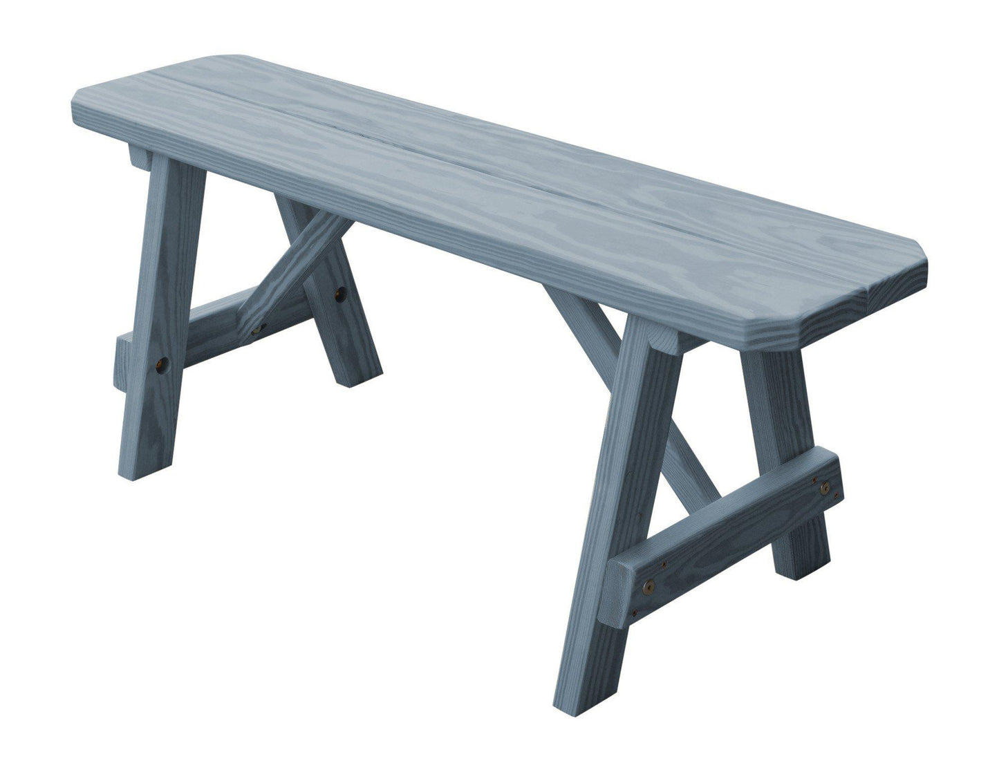 A&L Furniture Co. Yellow Pine 44" Traditional Bench Only - LEAD TIME TO SHIP 10 BUSINESS DAYS