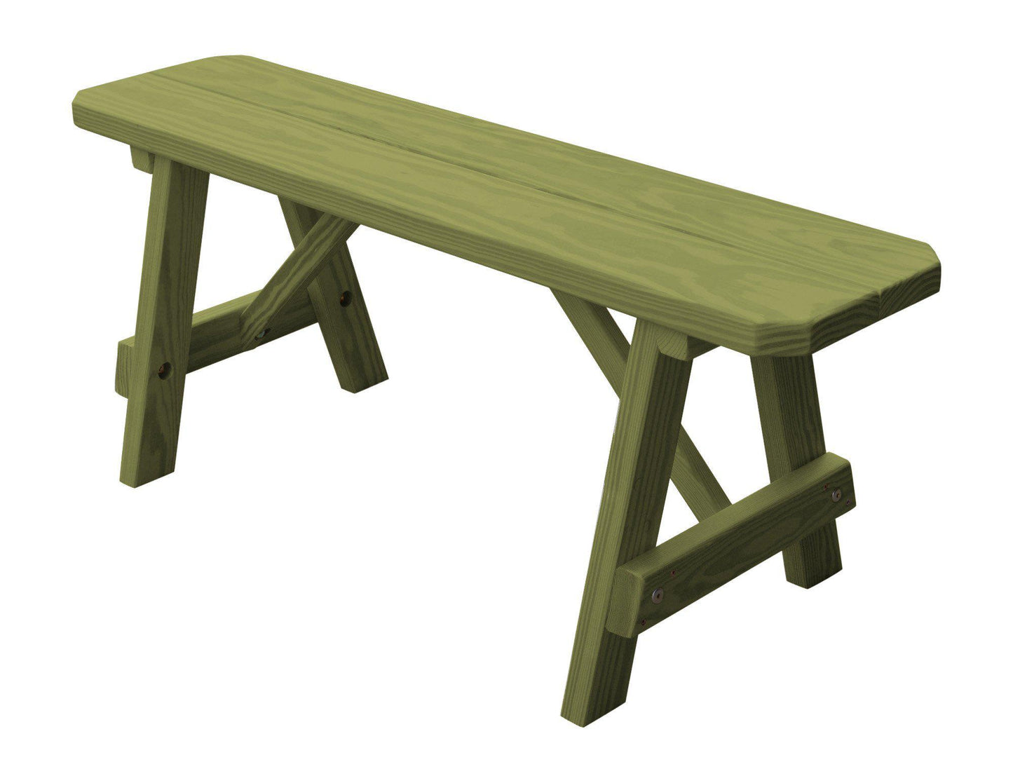 A&L Furniture Co. Pressure Treated Pine 44" Traditional Bench Only - LEAD TIME TO SHIP 10 BUSINESS DAYS