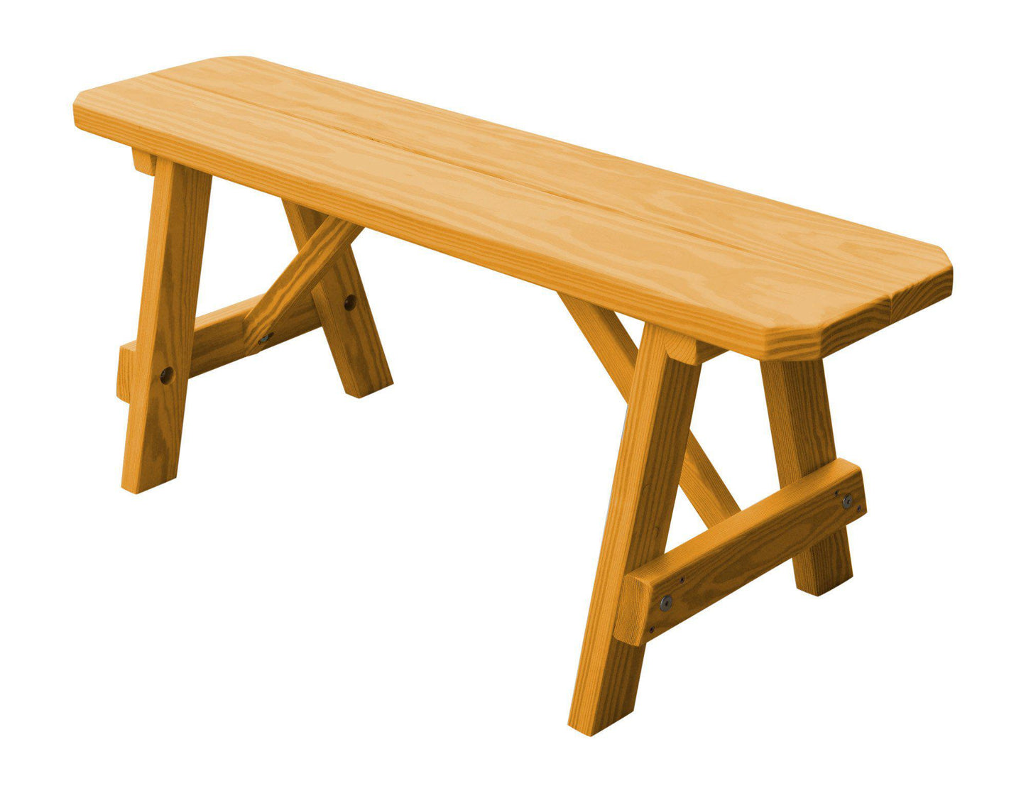 A&L Furniture Co. Pressure Treated Pine 44" Traditional Bench Only - LEAD TIME TO SHIP 10 BUSINESS DAYS