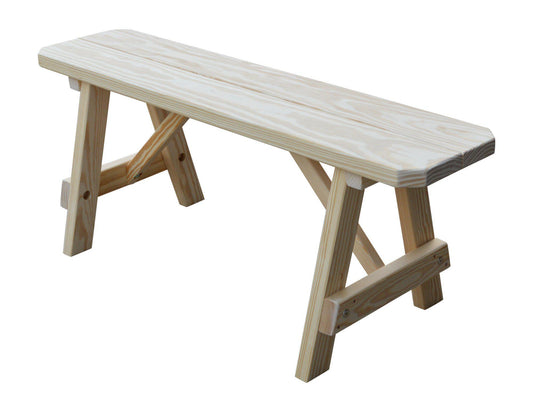 A&L Furniture Co. Pressure Treated Pine 44" Traditional Bench Only - LEAD TIME TO SHIP 10 BUSINESS DAYS