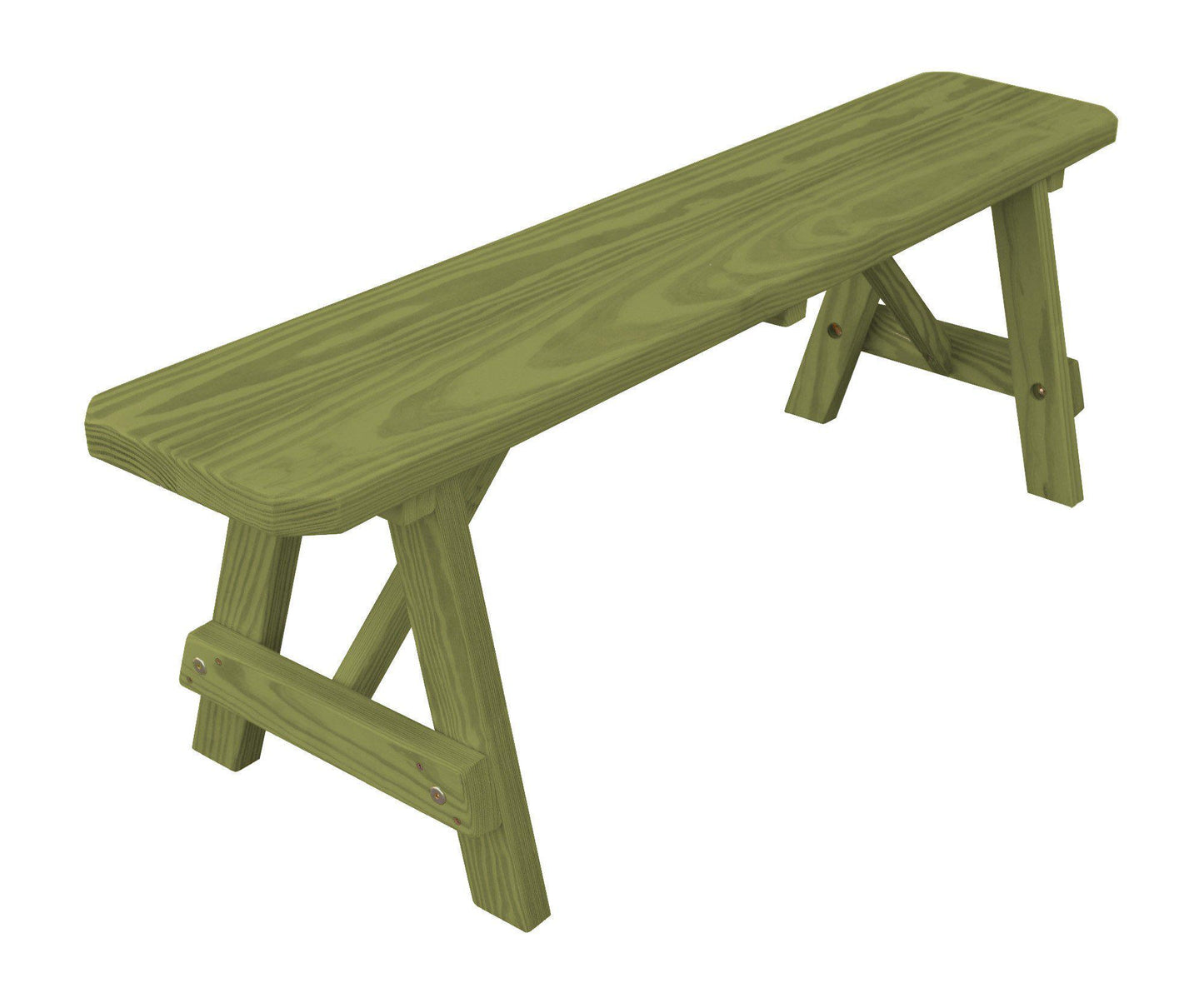 A&L Furniture Co. Pressure Treated Pine 55" Traditional Bench Only - LEAD TIME TO SHIP 10 BUSINESS DAYS