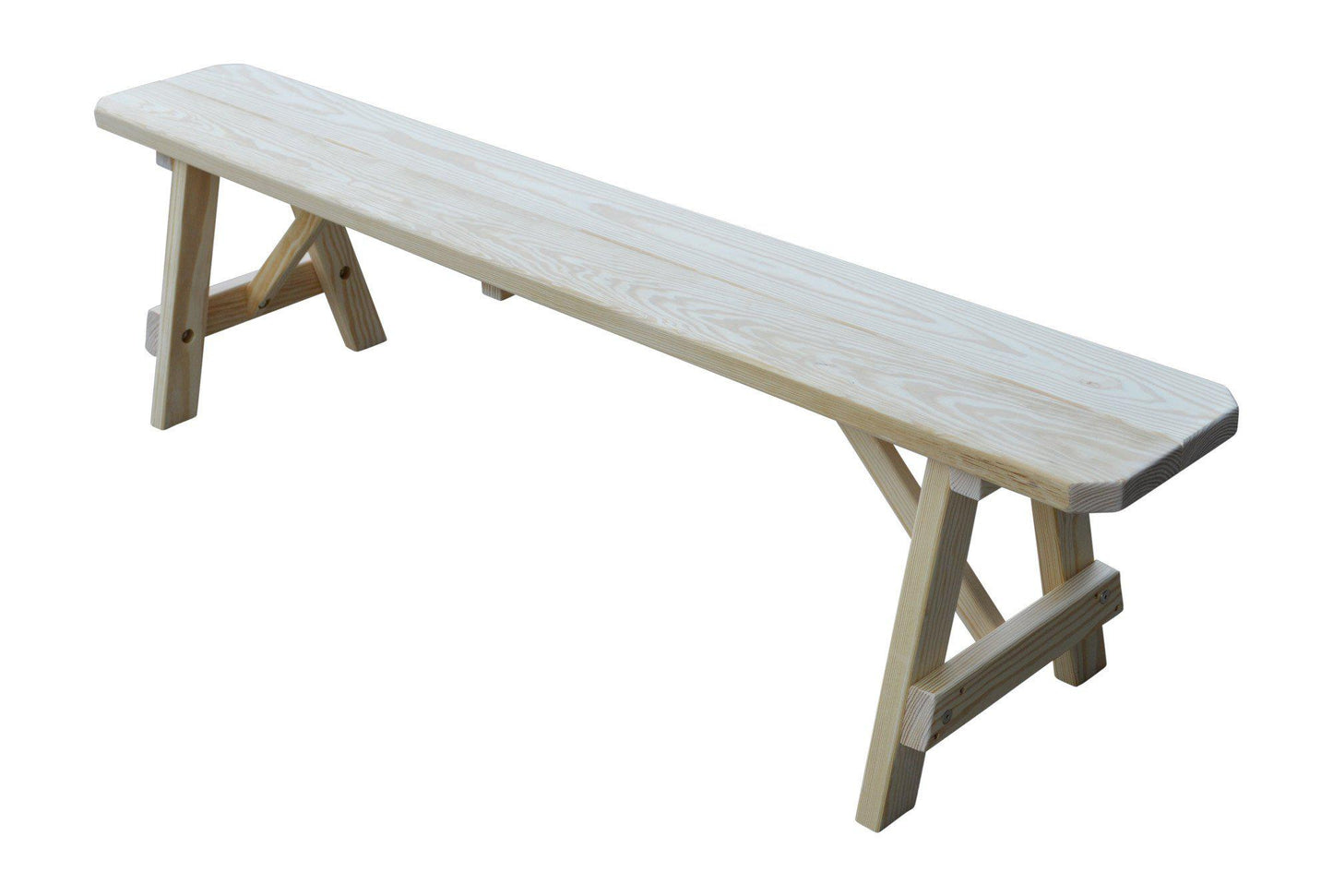 A&L Furniture Co. Yellow Pine 70" Traditional Bench Only - LEAD TIME TO SHIP 10 BUSINESS DAYS