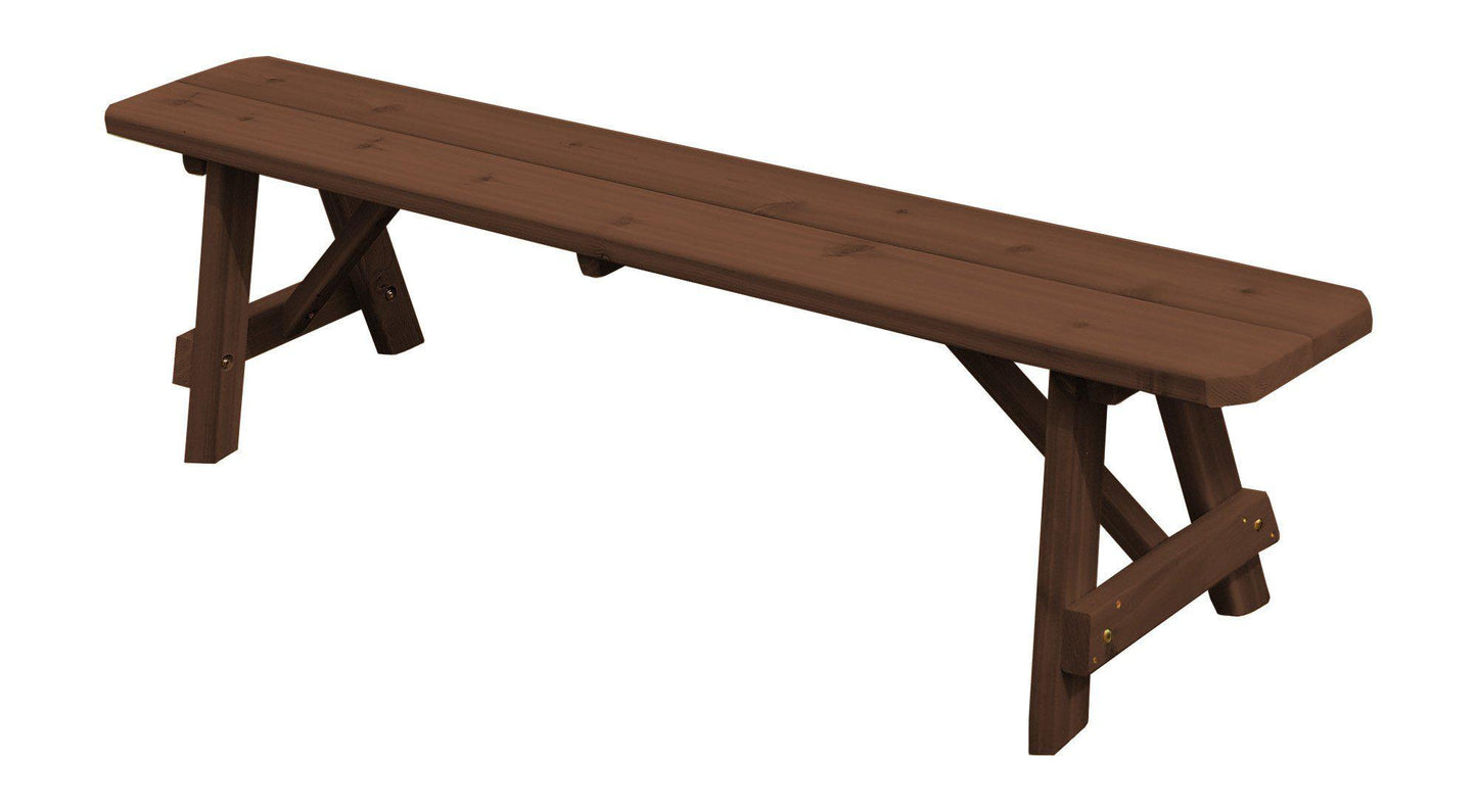 A&L FURNITURE CO. Western Red Cedar 55" Traditional Bench Only - LEAD TIME TO SHIP 4 WEEKS OR LESS