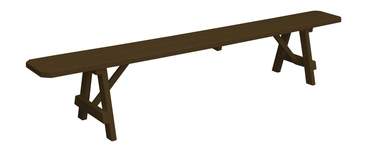 A&L Furniture Co. Yellow Pine 95" Traditional Bench Only - LEAD TIME TO SHIP 10 BUSINESS DAYS