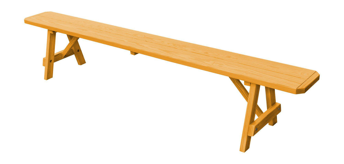 A&L Furniture Co. Pressure Treated Pine  95" Traditional Bench Only - LEAD TIME TO SHIP 10 BUSINESS DAYS