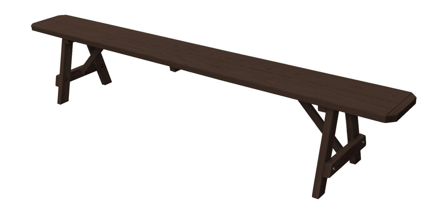 A&L Furniture Co. Pressure Treated Pine  95" Traditional Bench Only - LEAD TIME TO SHIP 10 BUSINESS DAYS