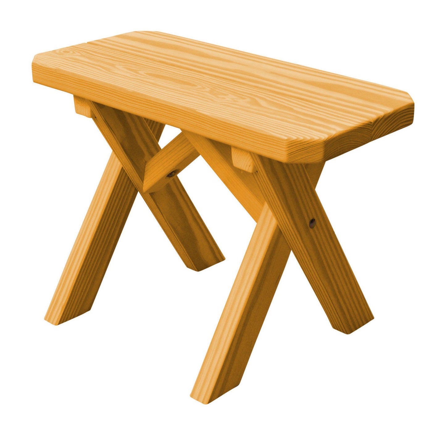 A&L Furniture Co. Pressure Treated Pine 23" Crossleg Bench Only - LEAD TIME TO SHIP 10 BUSINESS DAYS