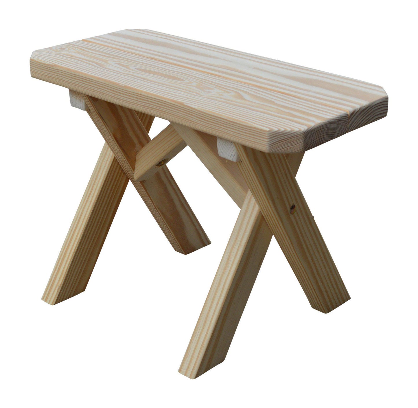 A&L Furniture Co. Pressure Treated Pine 23" Crossleg Bench Only - LEAD TIME TO SHIP 10 BUSINESS DAYS