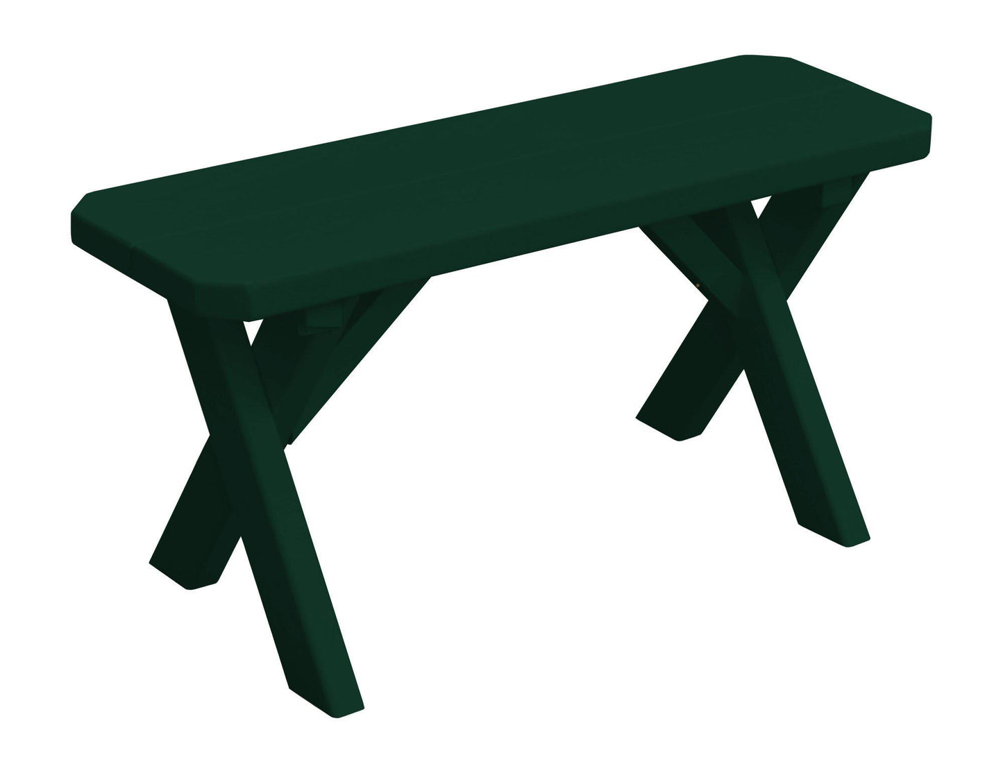 A&L Furniture Co. Yellow Pine 33" Crossleg Bench Only - LEAD TIME TO SHIP 10 BUSINESS DAYS