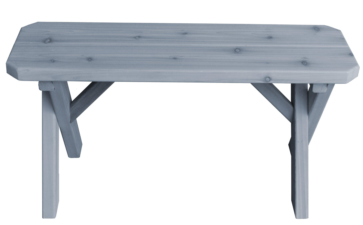 Regallion Outdoor Western Red Cedar  55" Crossleg Bench Only - LEAD TIME TO SHIP 2 WEEKS