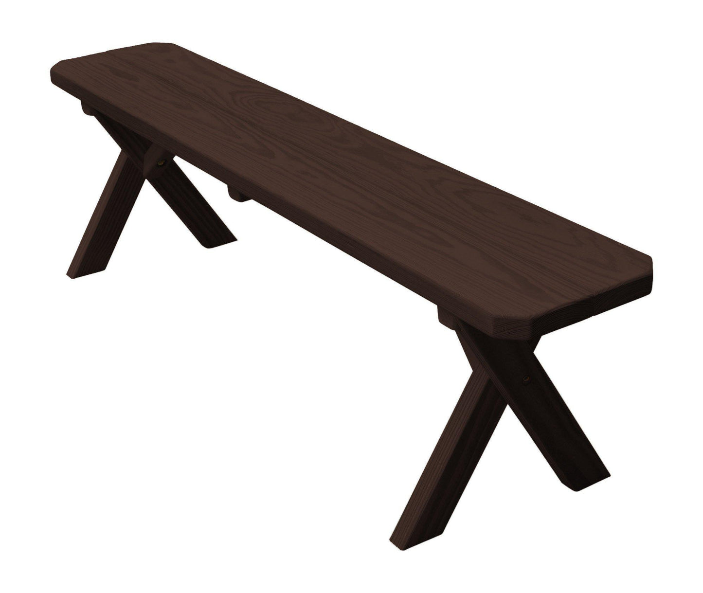 A&L Furniture Co. Pressure Treated Pine  55" Crossleg Bench Only - LEAD TIME TO SHIP 10 BUSINESS DAYS