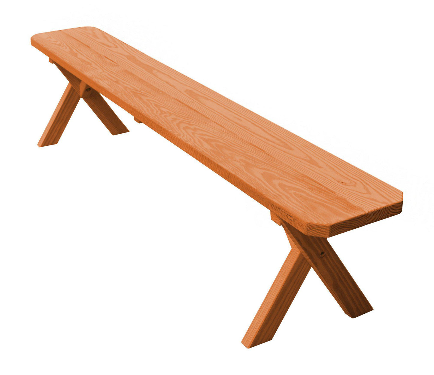 A&L Furniture Co. Pressure Treated Pine 70" Crossleg Bench Only - LEAD TIME TO SHIP 10 BUSINESS DAYS