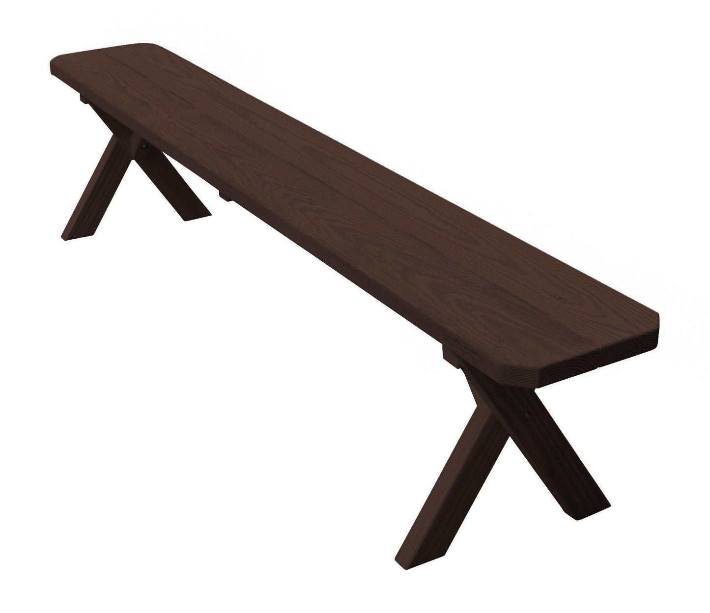 A&L Furniture Co. Pressure Treated Pine 70" Crossleg Bench Only - LEAD TIME TO SHIP 10 BUSINESS DAYS
