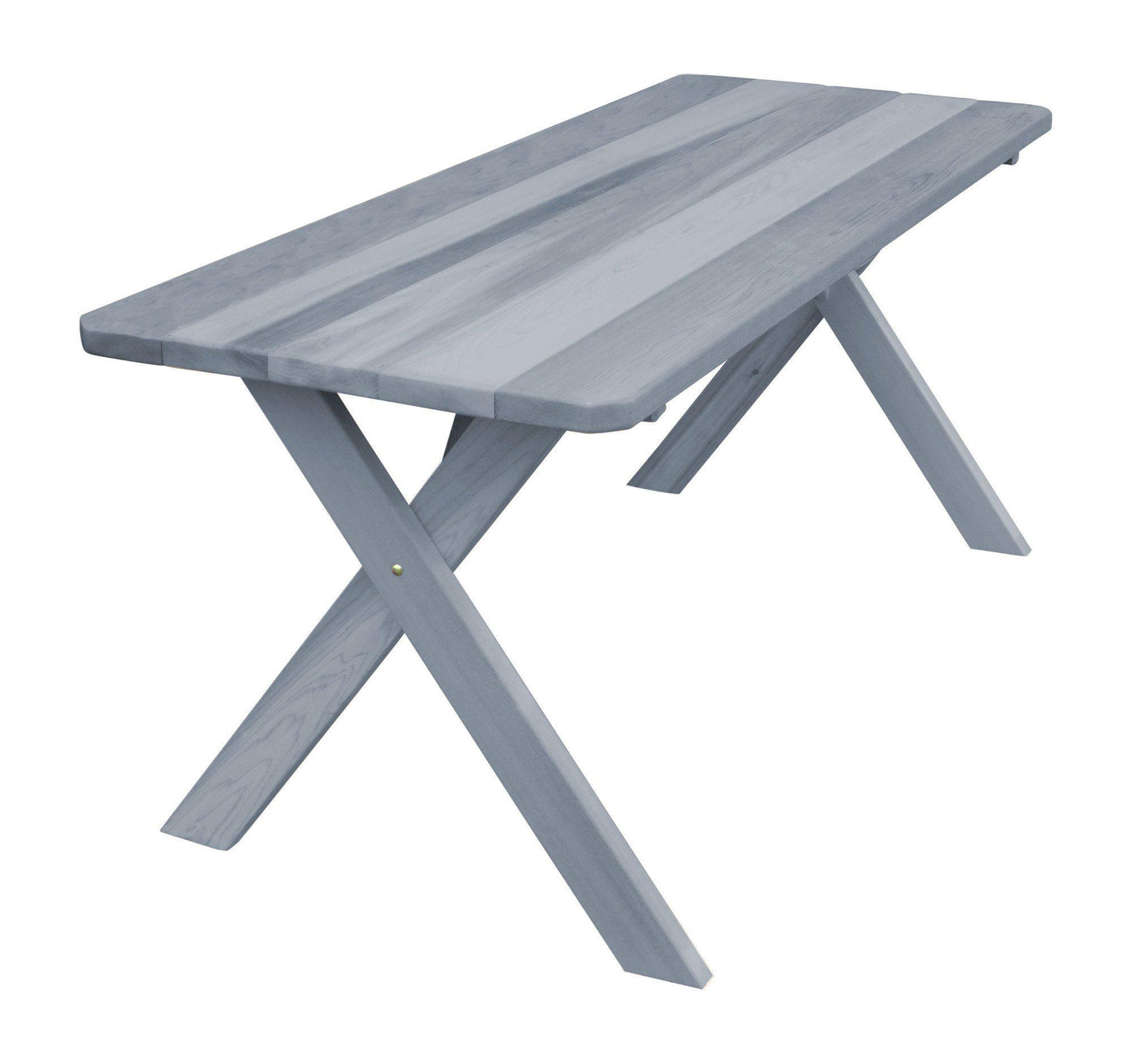 Regallion Outdoor Western Red Cedar 70" Cross-leg Table Only - LEAD TIME TO SHIP 2 WEEKS