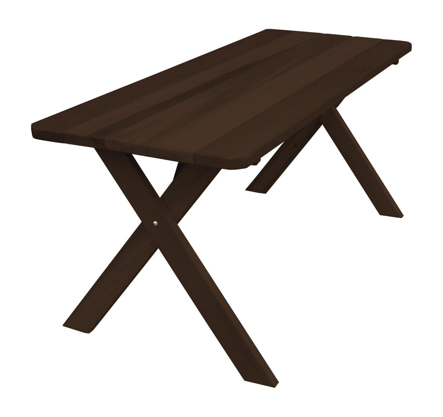 Regallion Outdoor Western Red Cedar 70" Cross-leg Table Only - LEAD TIME TO SHIP 2 WEEKS
