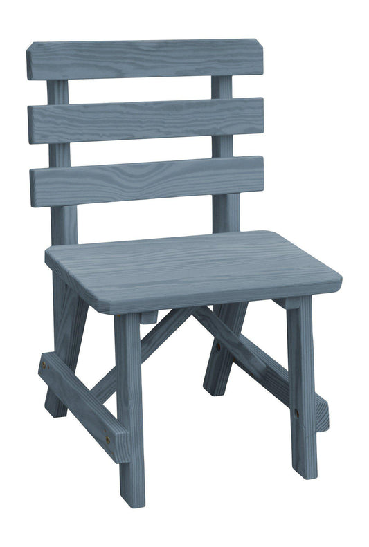 A&L Furniture Co. Yellow Pine 23" Traditional Backed Bench Only - LEAD TIME TO SHIP 10 BUSINESS DAYS