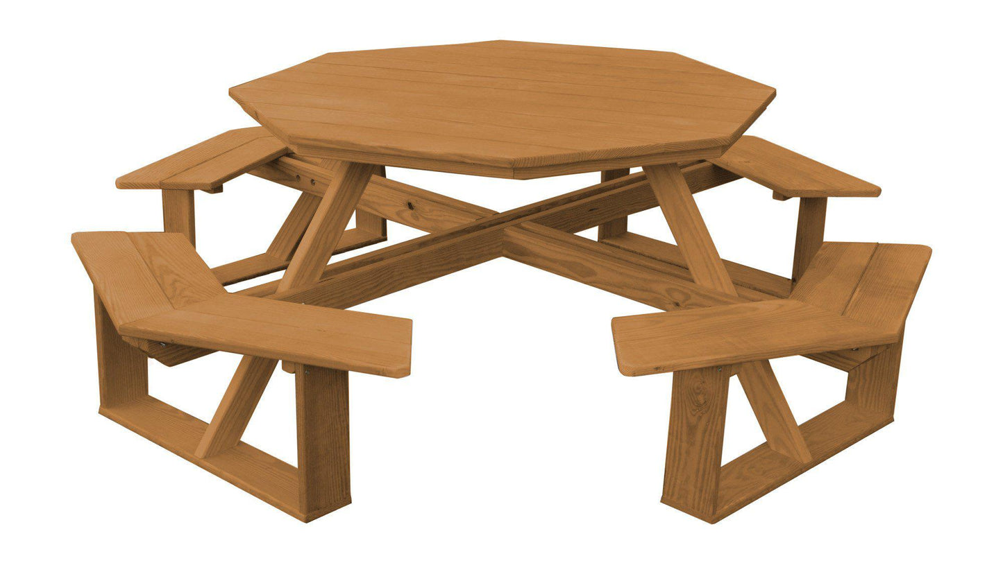 A&L FURNITURE CO. Pressure Treated Pine 54" Octagon Walk-In Table - LEAD TIME TO SHIP 10 BUSINESS DAYS