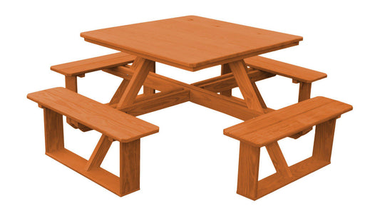 A&L FURNITURE CO. Pressure Treated 44" Square Walk-In Table - LEAD TIME TO SHIP 10 BUSINESS DAYS