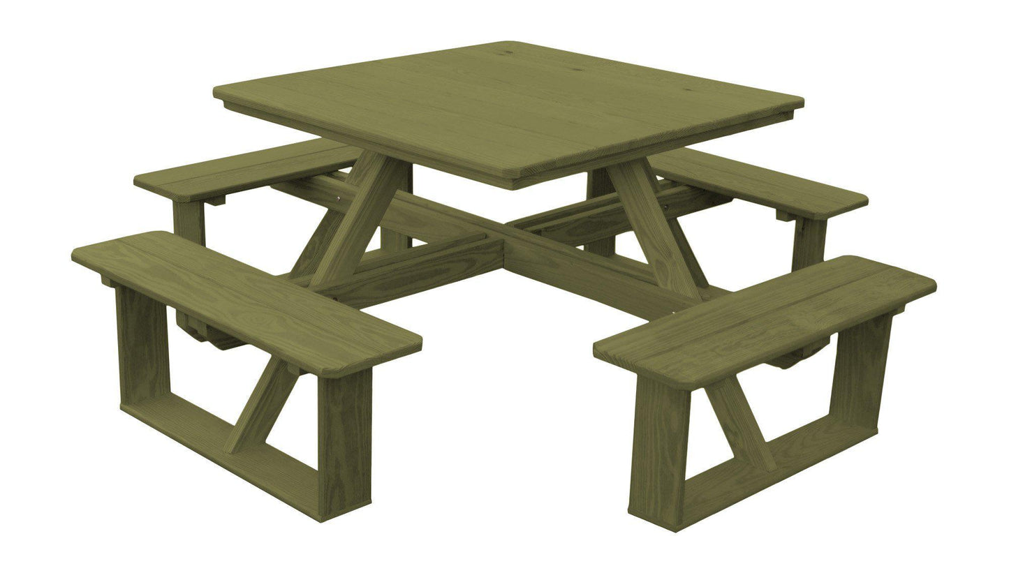 A&L FURNITURE CO. Pressure Treated 44" Square Walk-In Table - LEAD TIME TO SHIP 10 BUSINESS DAYS