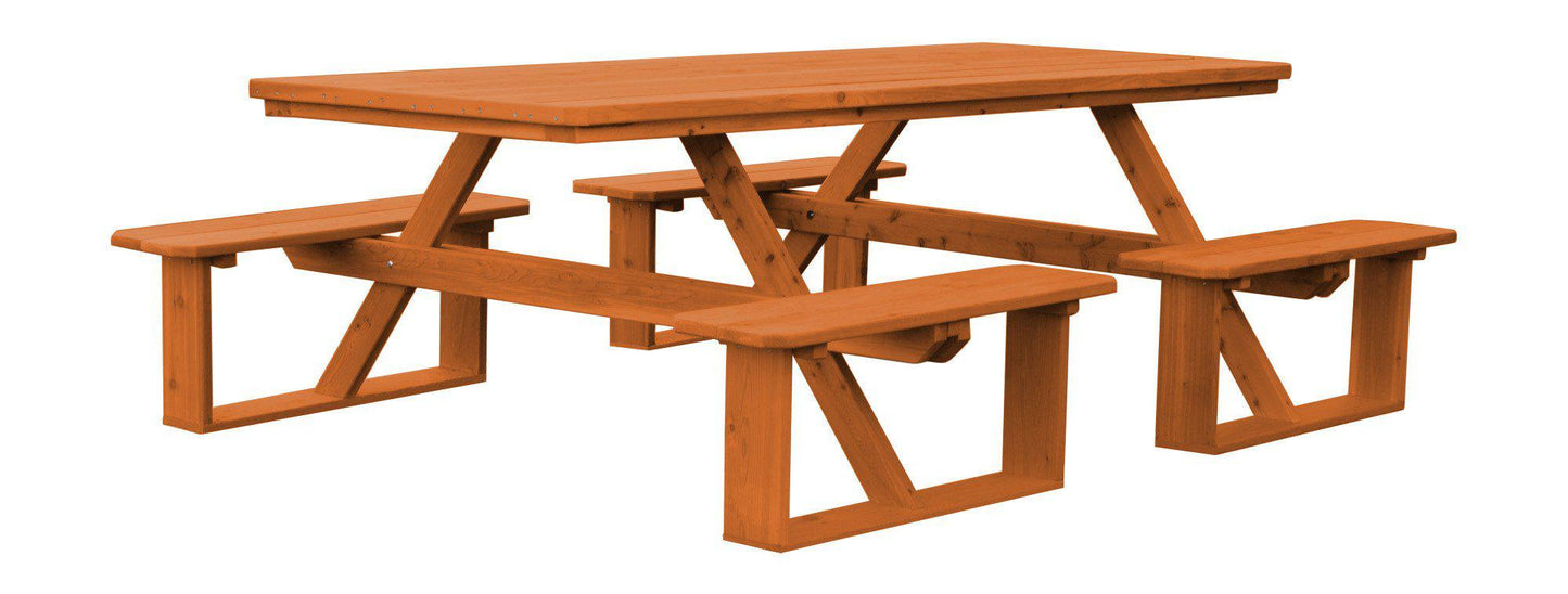 Regallion Outdoor 94" Cedar Walk-In Table - LEAD TIME TO SHIP 2 WEEKS