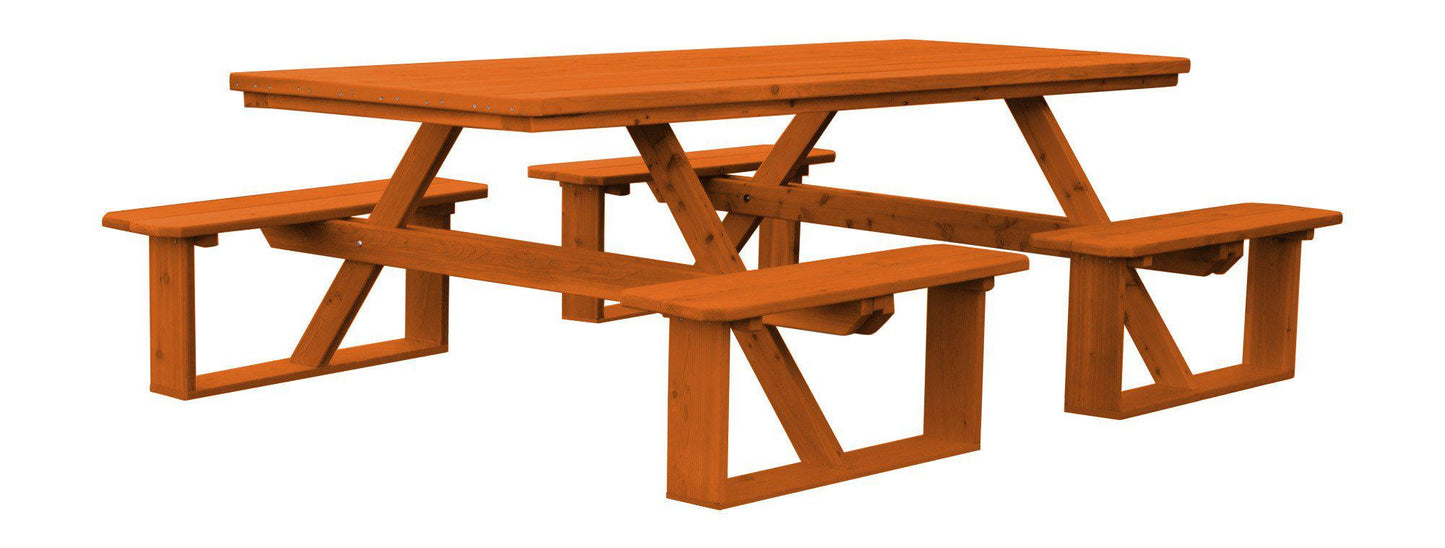 Regallion Outdoor 94" Cedar Walk-In Table - LEAD TIME TO SHIP 2 WEEKS