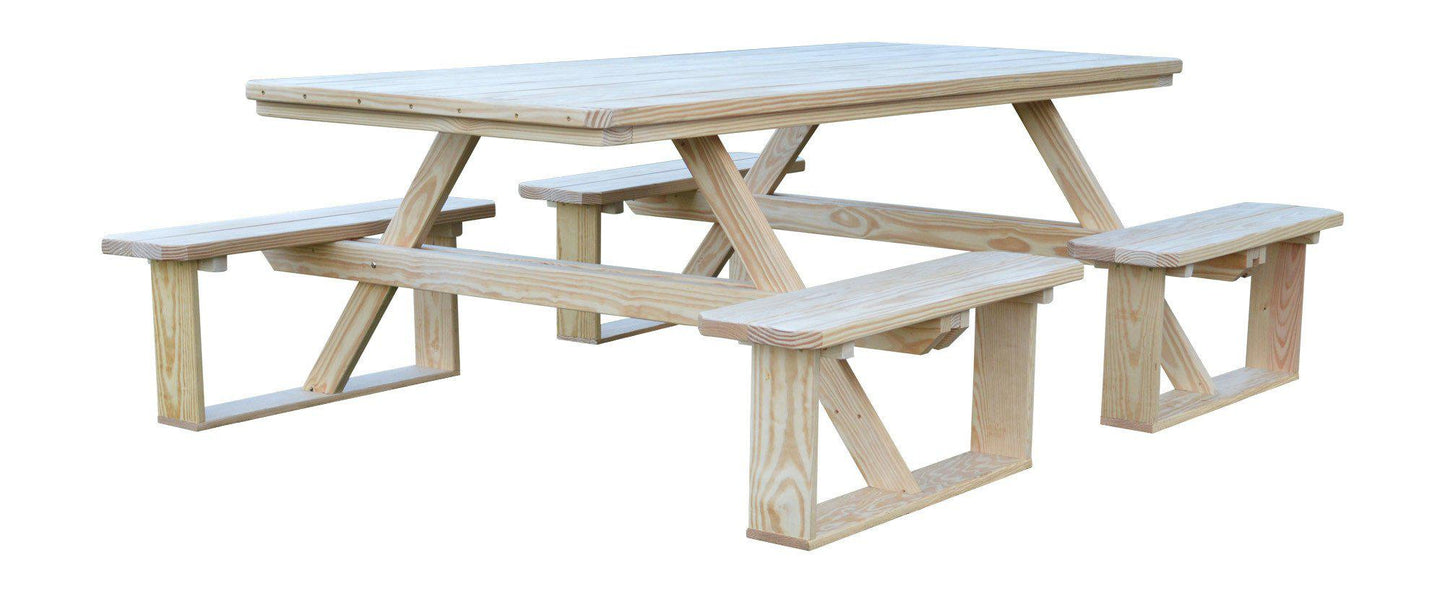 A&L Furniture Co. Pressure Treated Pine 8' Walk-In Table - LEAD TIME TO SHIP 10 BUSINESS DAYS
