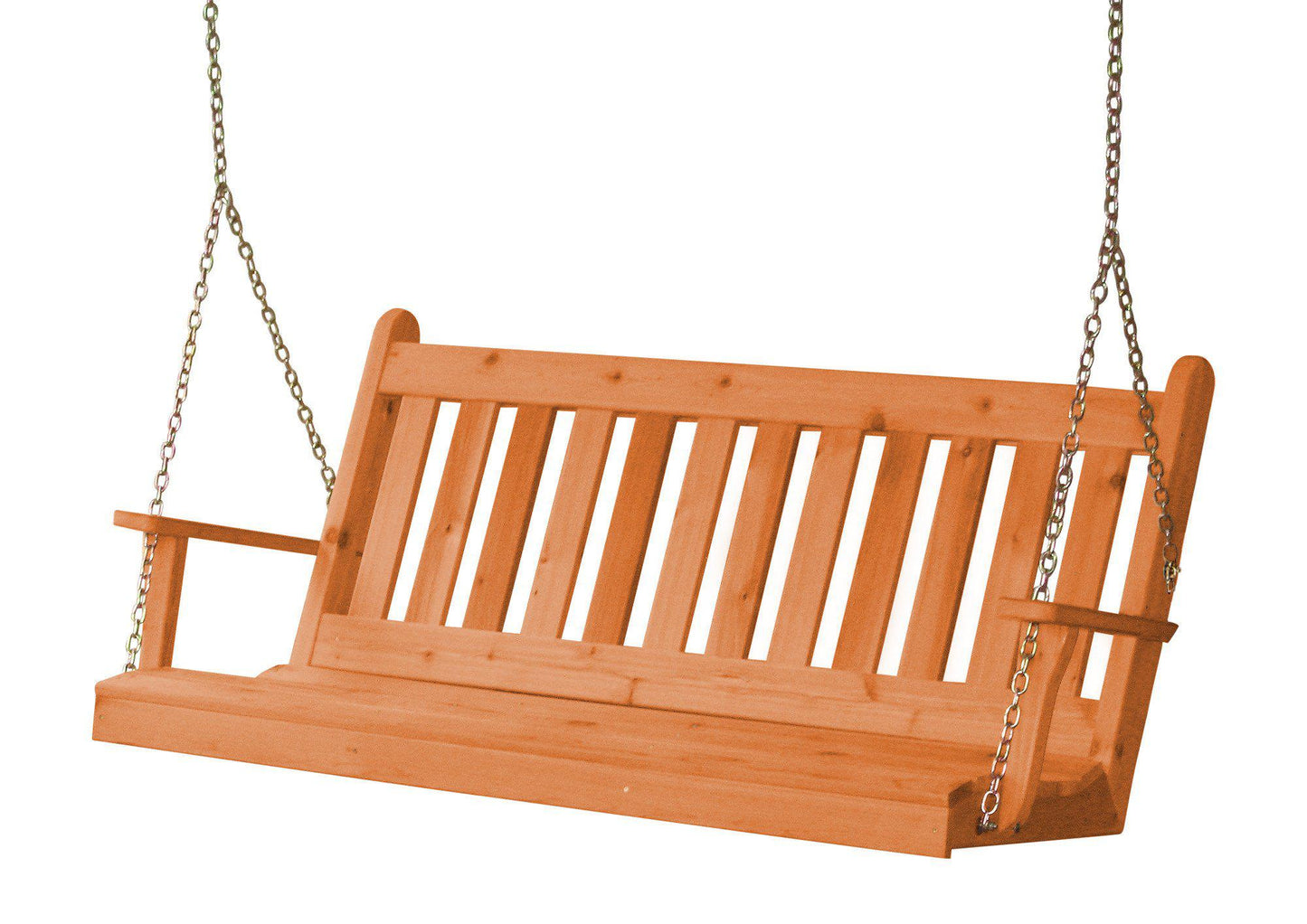 A&L FURNITURE CO. Western Red Cedar 5' Traditional English Swing - LEAD TIME TO SHIP 2 WEEKS