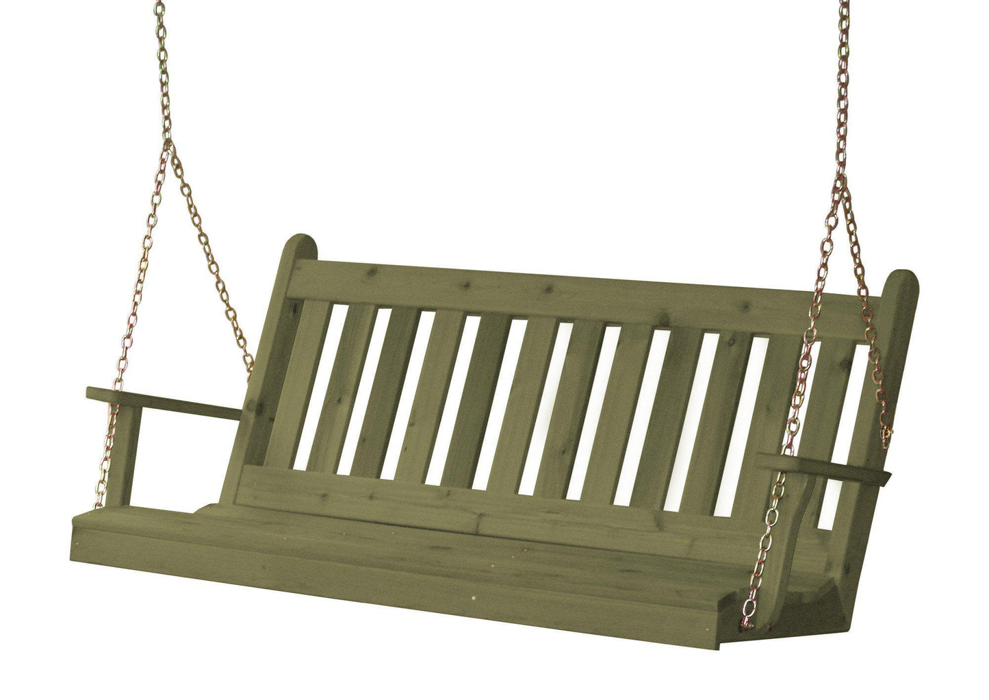 A&L FURNITURE CO. Western Red Cedar 5' Traditional English Swing - LEAD TIME TO SHIP 2 WEEKS