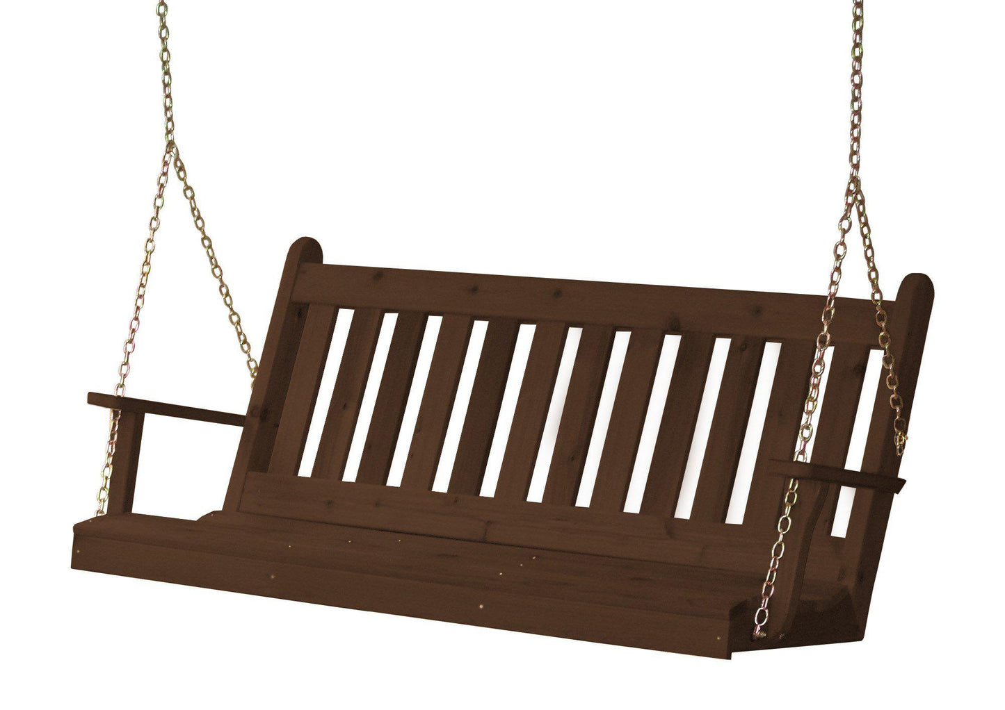 A&L FURNITURE CO. Western Red Cedar 5' Traditional English Swing - LEAD TIME TO SHIP 2 WEEKS