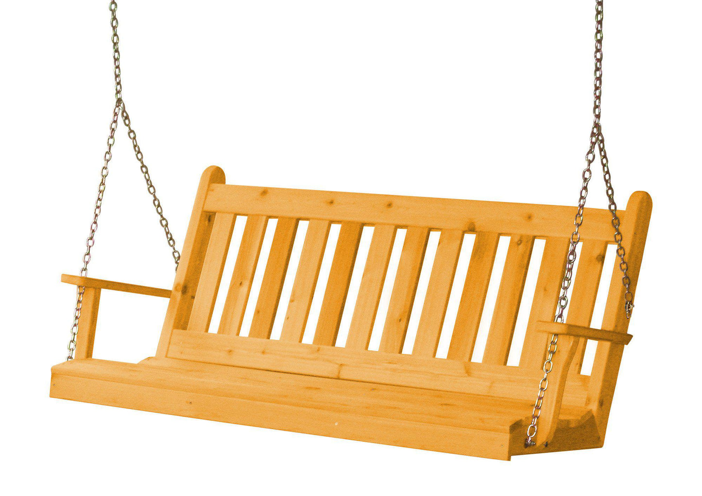 Regallion Outdoor Western Red Cedar 5' Traditional English Swing - LEAD TIME TO SHIP 2 WEEKS