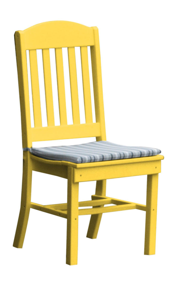A&L Furniture Company Recycled Plastic Classic Dining Chair - Lemon Yellow