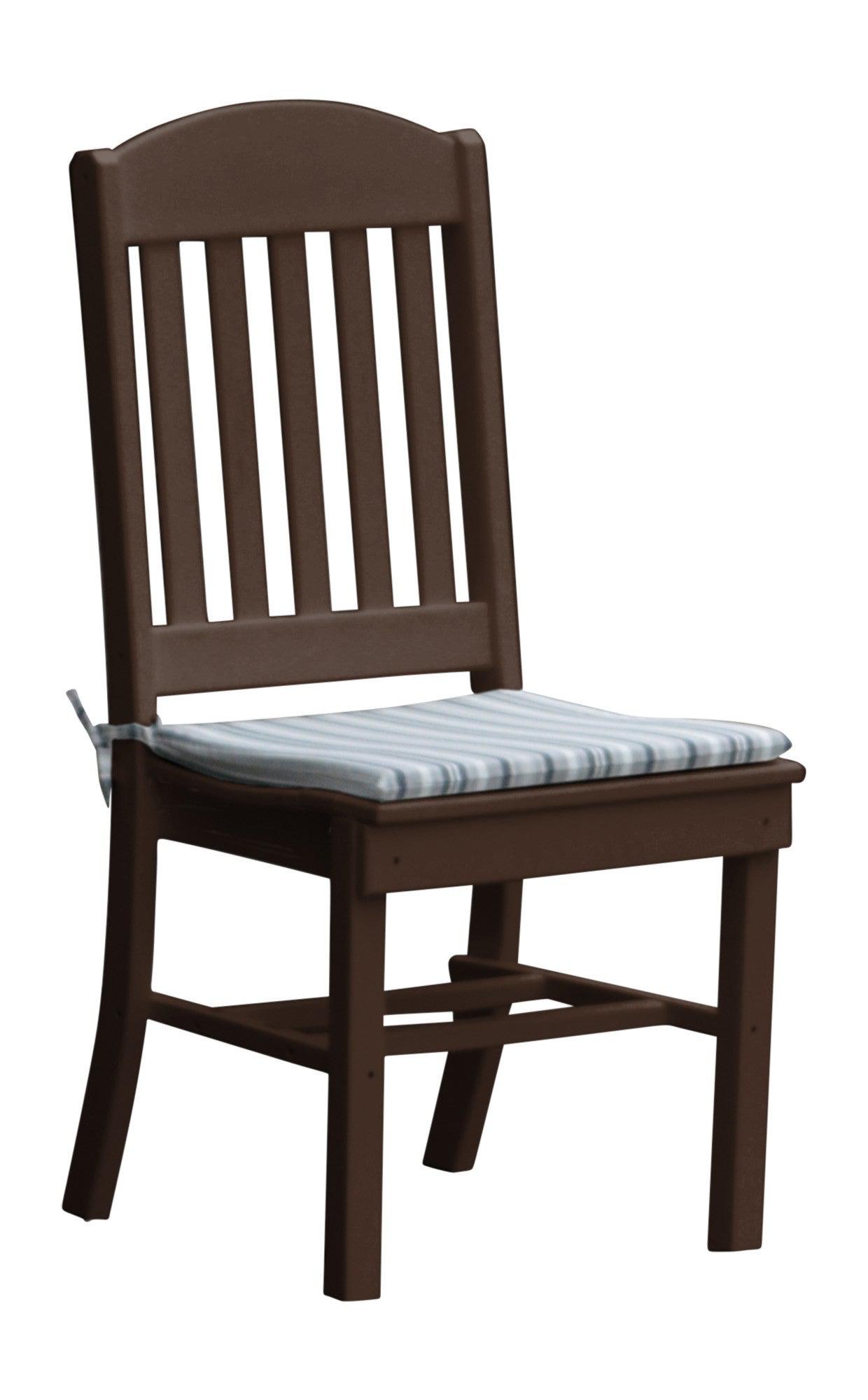 A&L Furniture Company Recycled Plastic Classic Dining Chair - Tudor Brown