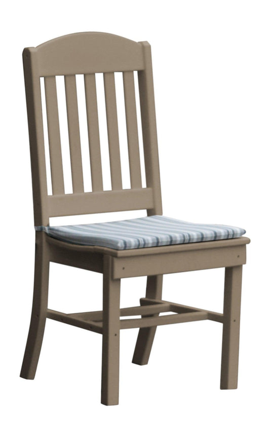 A&L Furniture Company Recycled Plastic Classic Dining Chair - Weatheredwood